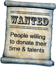 Wanted: People willing to donated their time &amp; talents